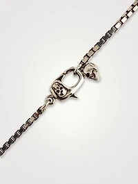 Graffiti Logo Cut-Out Beaded Necklace