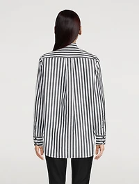 Maxine Cotton Shirt Stripe Print