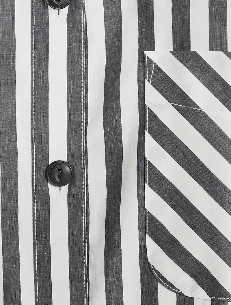 Maxine Cotton Shirt Stripe Print