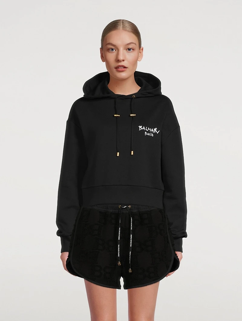 Flock Logo Hoodie