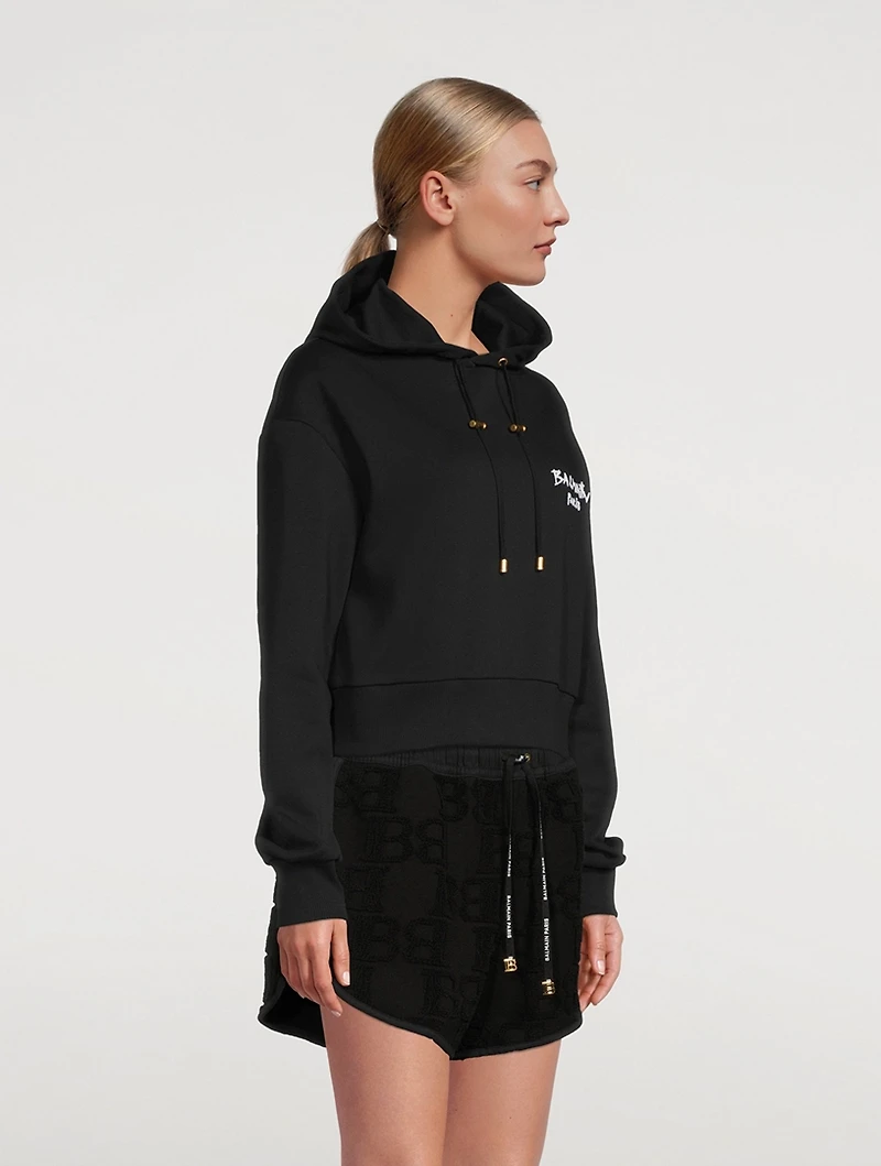 Flock Logo Hoodie