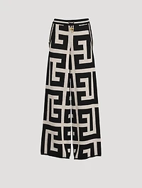Mega Monogram Wide-Leg Trousers