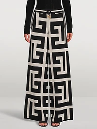 Mega Monogram Wide-Leg Trousers