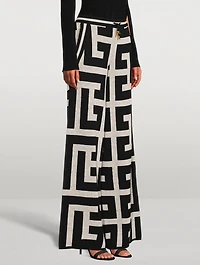 Mega Monogram Wide-Leg Trousers