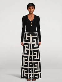 Mega Monogram Wide-Leg Trousers