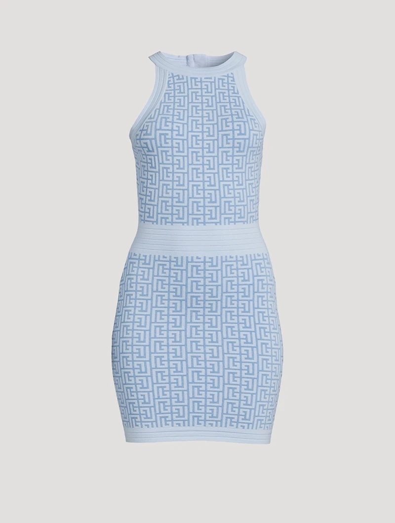 Monogram Jacquard Mini Dress
