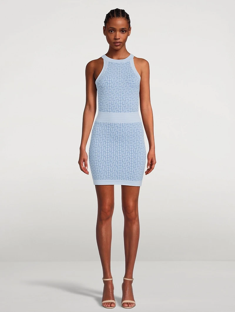 Monogram Jacquard Mini Dress