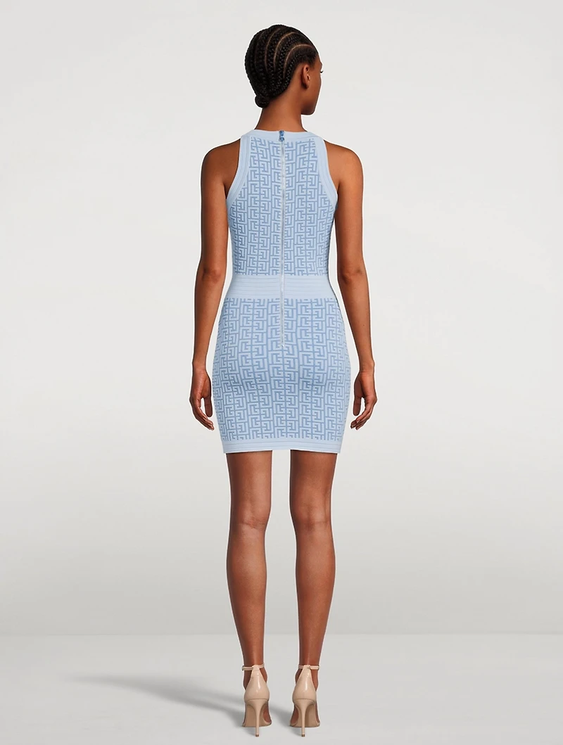 Monogram Jacquard Mini Dress