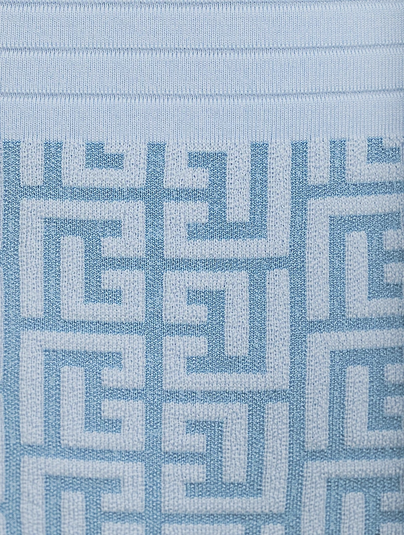 Monogram Jacquard Mini Dress
