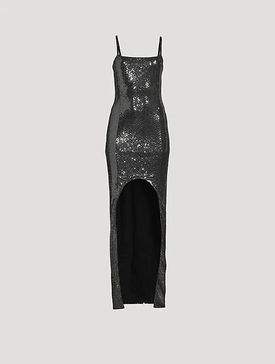 Sequin Jersey Gown