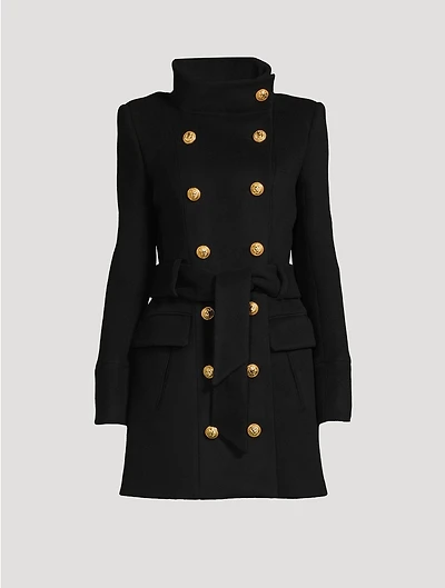 Belted Wool And Cashmere Coat