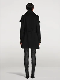 Belted Wool And Cashmere Coat