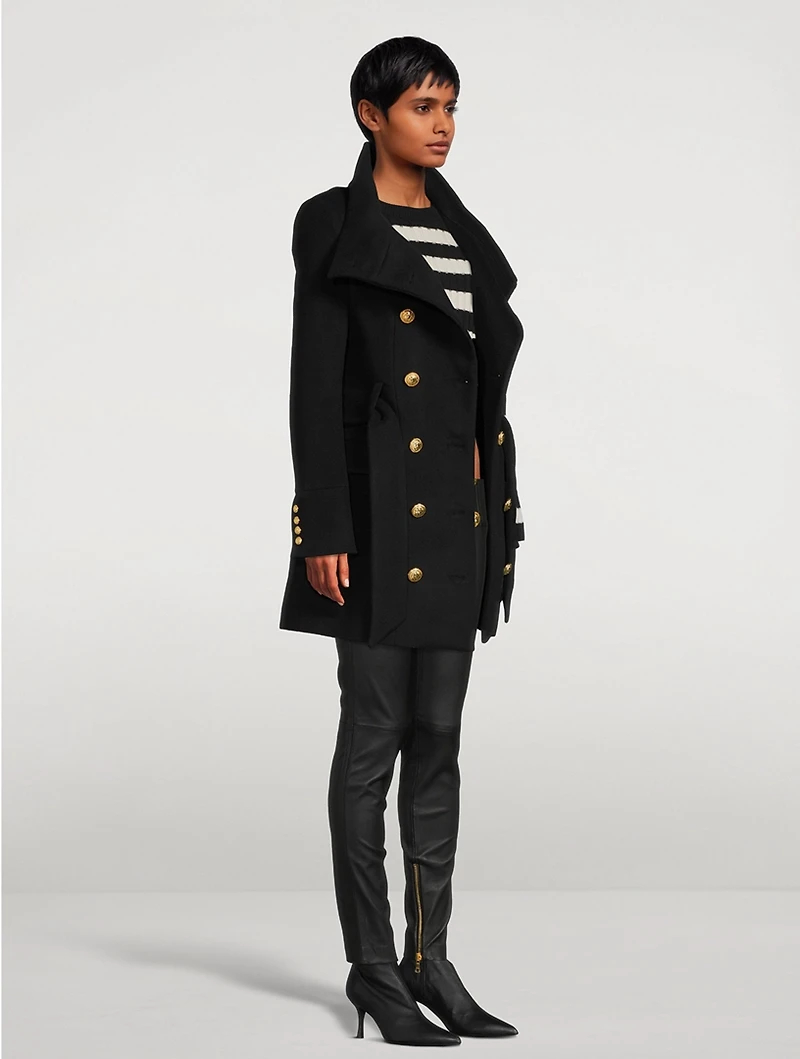 Belted Wool And Cashmere Coat