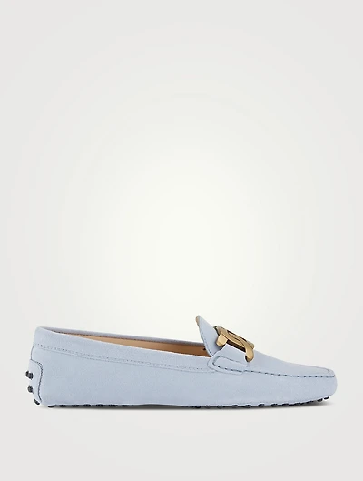 Kate Chain Gommino Leather Driving Shoes