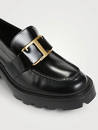 Leather Heeled Loafers
