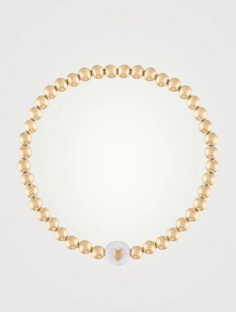 4mm Heart Stretch Bracelet