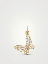 Crystal Butterfly Charm