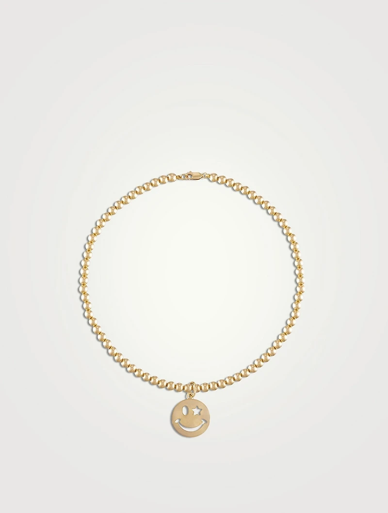 Happiness 4mm Gold Ball Necklace