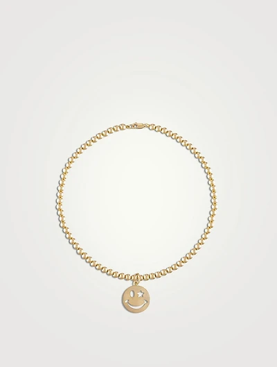 Happiness 4mm Gold Ball Necklace