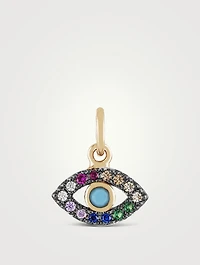 Rainbow Evil Eye Charm