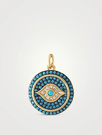 Turquoise Eyes On You Charm