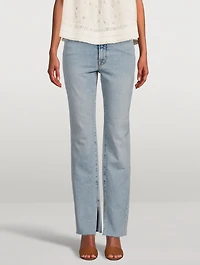 Good Boy Split-Hem Boyfriend Jeans