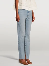 Good Boy Split-Hem Boyfriend Jeans