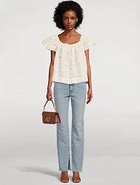 Good Boy Split-Hem Boyfriend Jeans