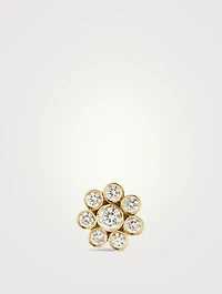 Bellis Diamant 18K Gold Diamond Flower Stud Earrings
