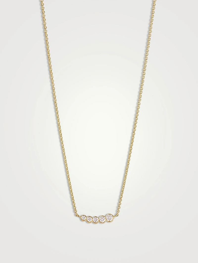 Lune 18K Gold Diamond Necklace