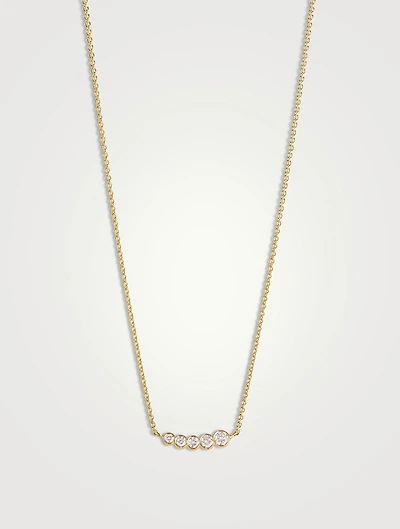 Lune 18K Gold Diamond Necklace