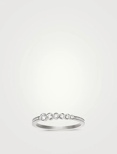 Pleine Lune Pavé Blanc 18K Gold Diamond Ring