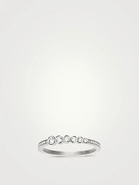 Pleine Lune Pavé Blanc 18K Gold Diamond Ring