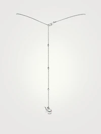 Trend 18K Gold Freshwater Pearl Pendant Necklace With Diamonds