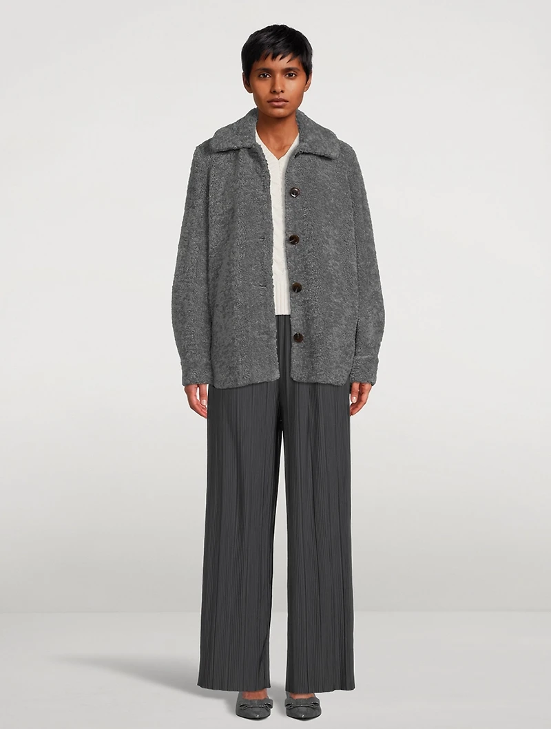 Uma Plissé Wide-Leg Pants