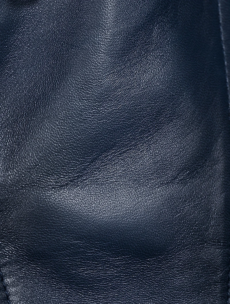 Leather Peplum Jacket