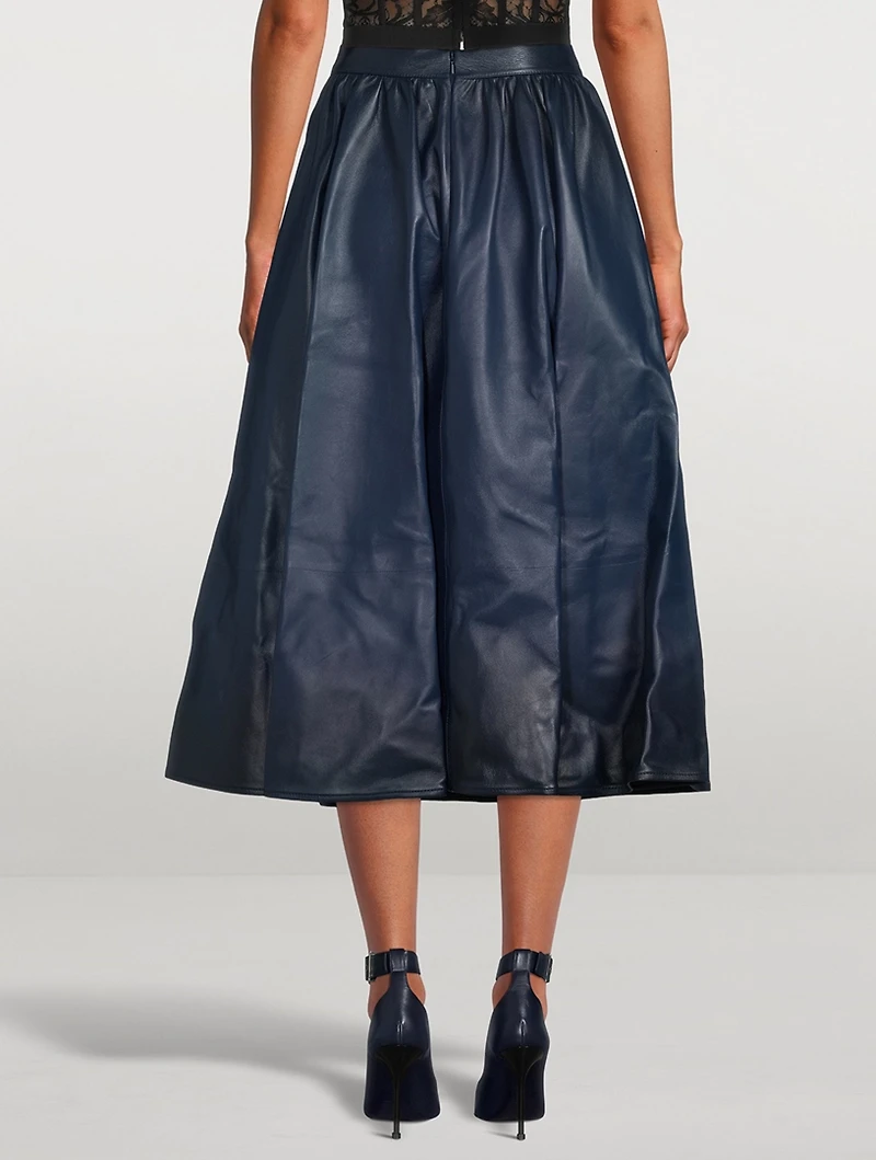 Leather Midi Skirt