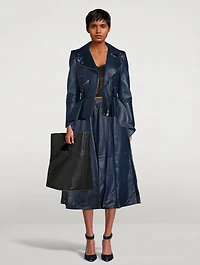 Leather Midi Skirt
