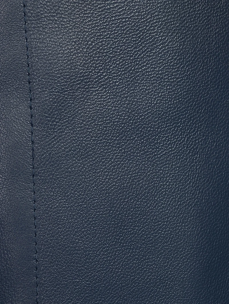 Leather Midi Skirt