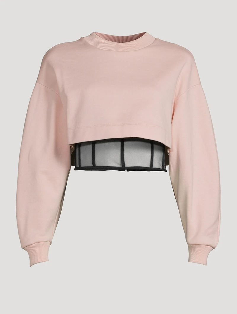 Hybrid Bustier Sweatshirt