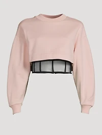 Hybrid Bustier Sweatshirt