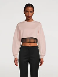 Hybrid Bustier Sweatshirt