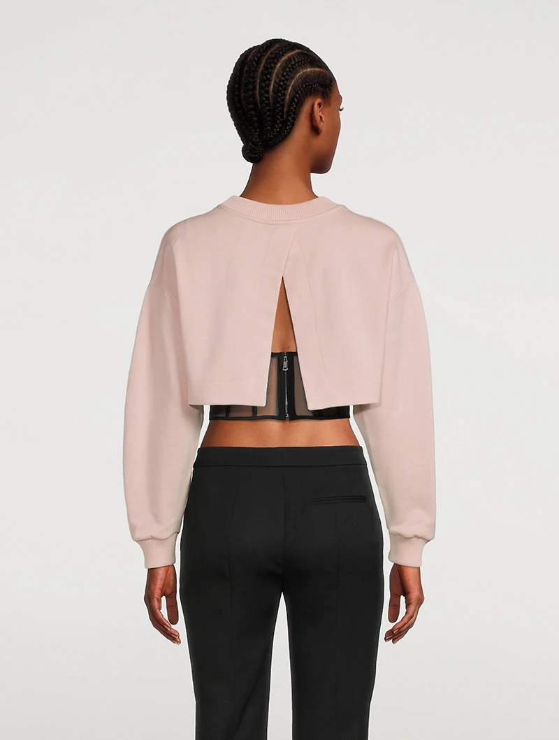 Hybrid Bustier Sweatshirt
