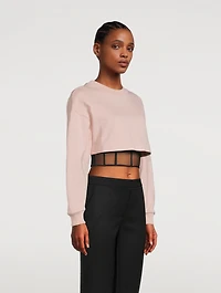 Hybrid Bustier Sweatshirt