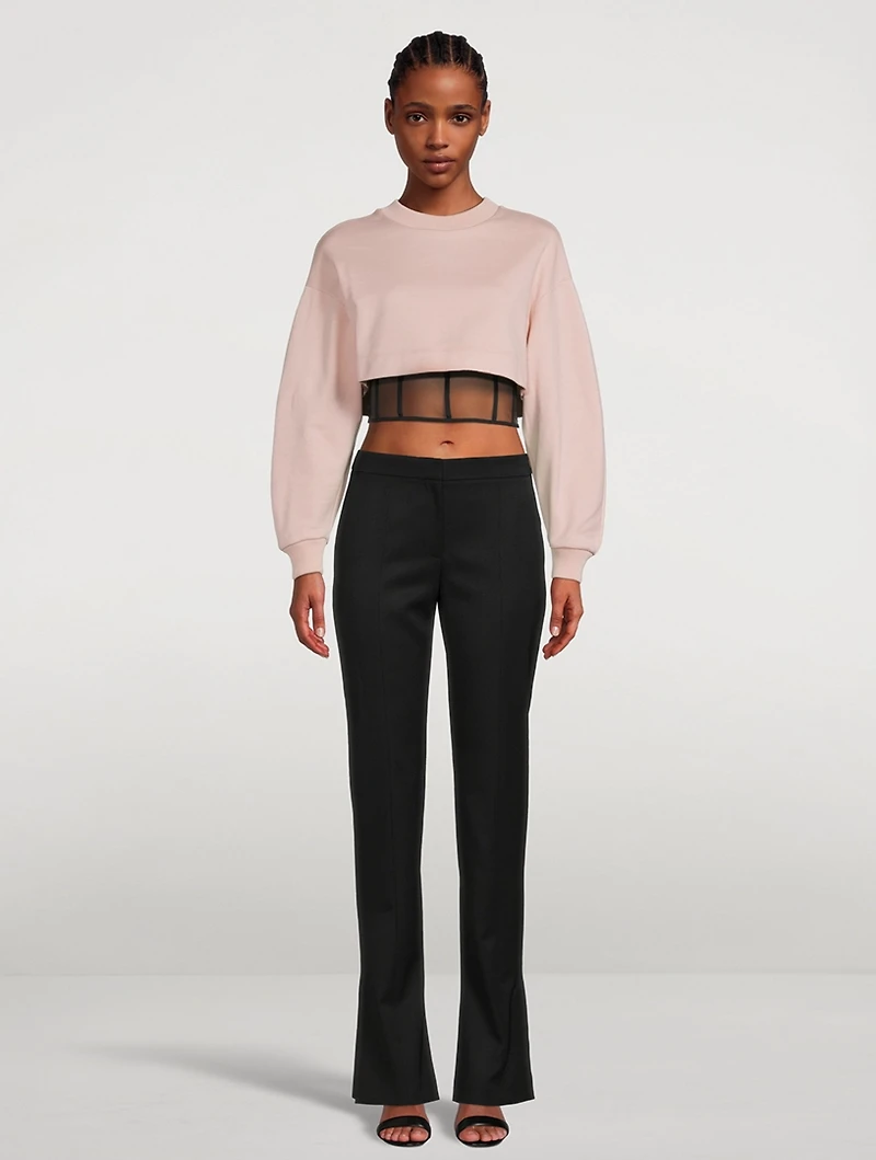 Hybrid Bustier Sweatshirt