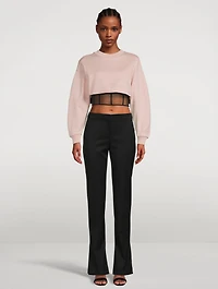 Hybrid Bustier Sweatshirt