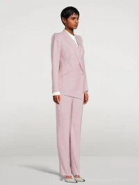 Drop Hem Wool Blazer