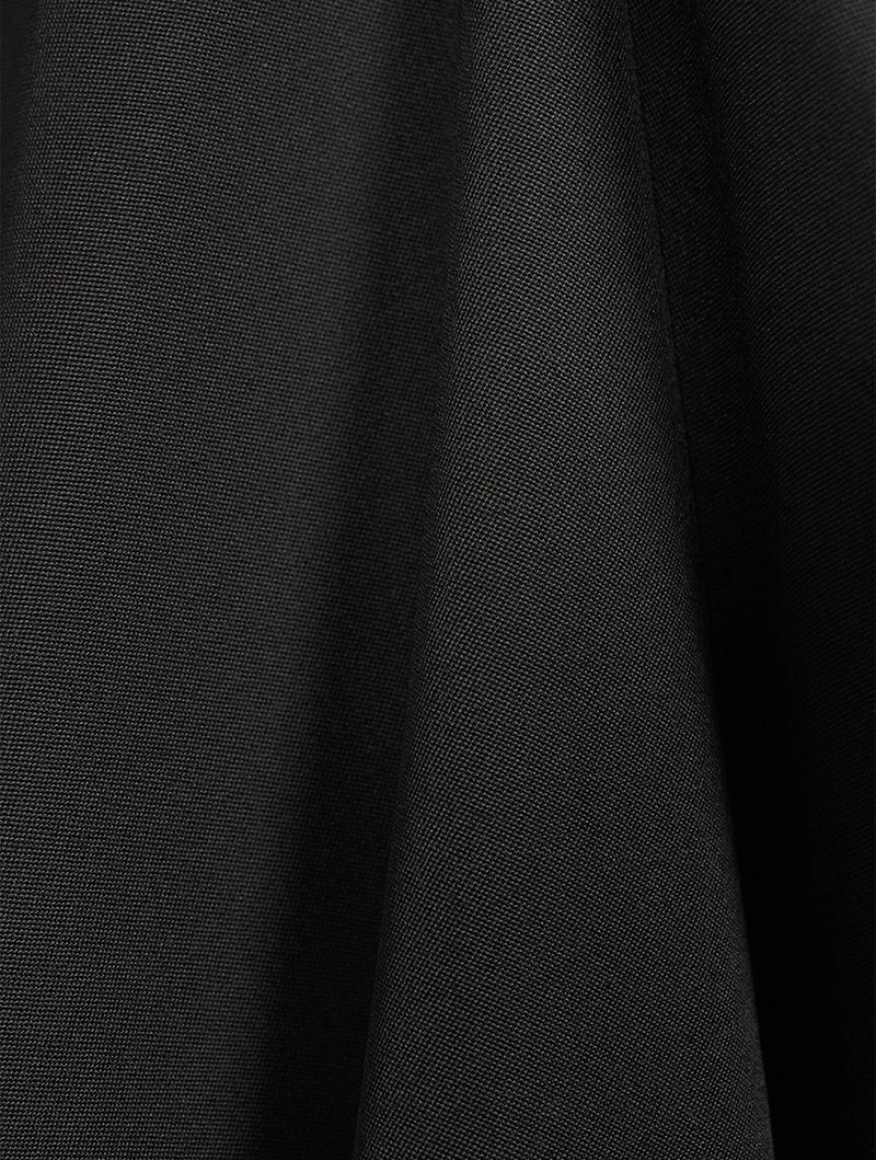 Barathea Draped Wool Trousers