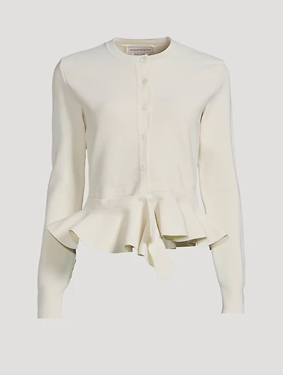 Ruffled Cardigan