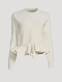 Ruffled Cardigan